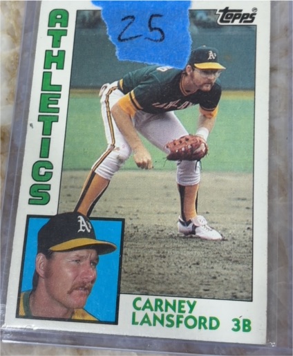 1984 Topps #767 Carney Lansford — front