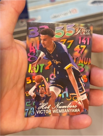 2023 Panini Flair Hot Numbers #Hot Numbers Victor Wembanyama — front