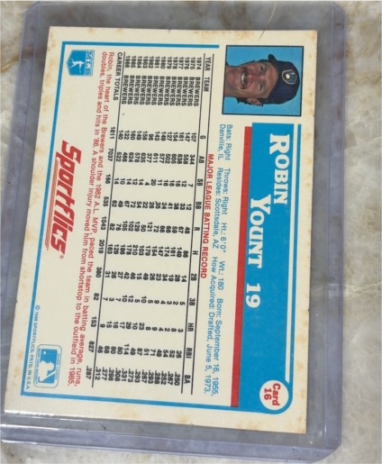 1980 Topps #19 Robin Yount — front