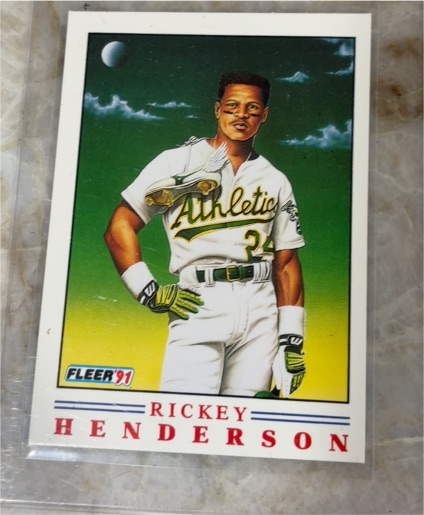 1991 Fleer Pro-Vision #2 Rickey Henderson — front