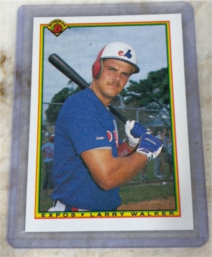 1990 Bowman #117 Larry Walker — front