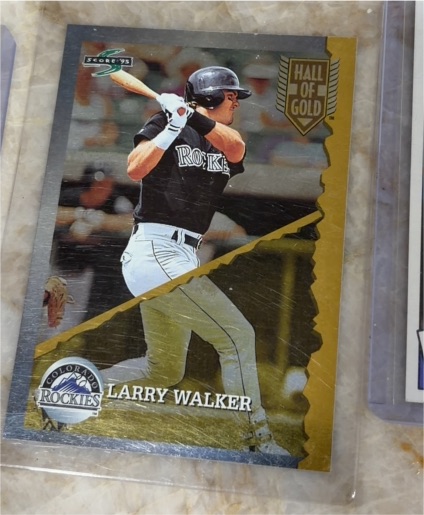 1995 Score Hall of Gold #HG71 Larry Walker — front