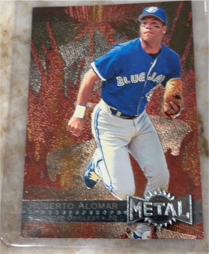 1996 Fleer Metal Universe #1 Roberto Alomar — front