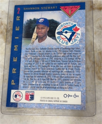 1993 O-Pee-Chee Premier #2 Shannon Stewart — front