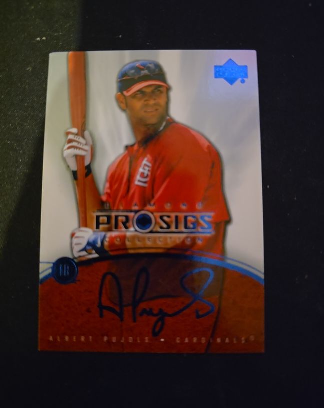 2004 Upper Deck Diamond Collection Pro Sigs #18 Albert Pujols — front