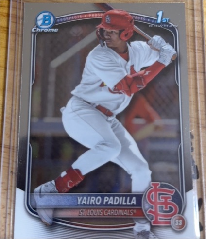 2025 Bowman Chrome #BCP-236 Yairo Padilla — front