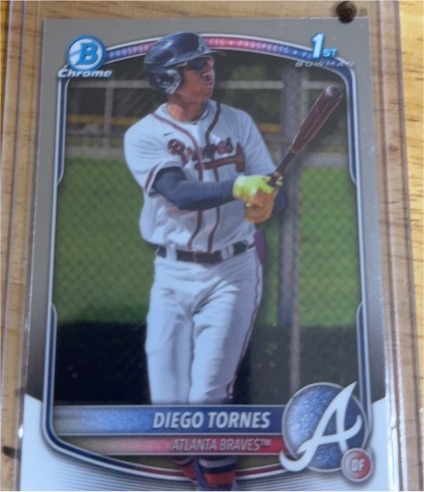 2025 Bowman Chrome #BCP-214 Diego Tornes — front