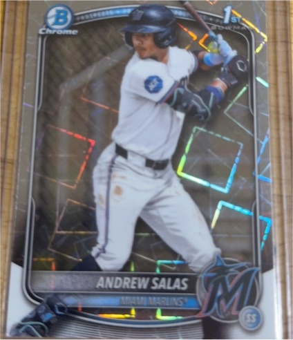 2025 Bowman Chrome #BCP-156 Andrew Salas — front