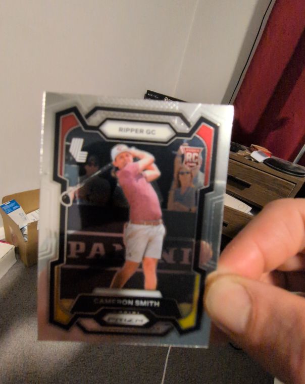 2024 Panini Prizm LIV Golf #39 Cameron Smith Rookie RC Ripper GC — front