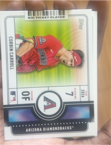 2026 Topps Series 1 #BTP-6 Corbin Carroll — front