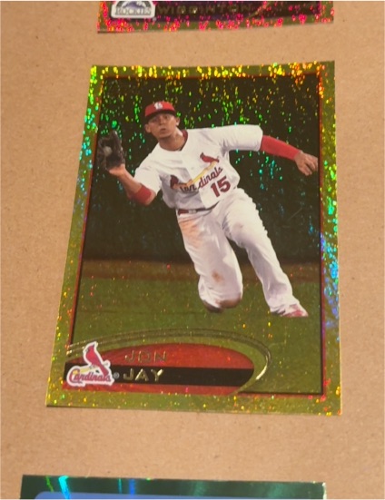 2012 Topps Gold Sparkle #258 Jon Jay — front
