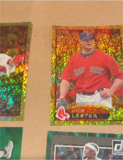 2012 Topps Gold Sparkle #10 Jon Lester — front