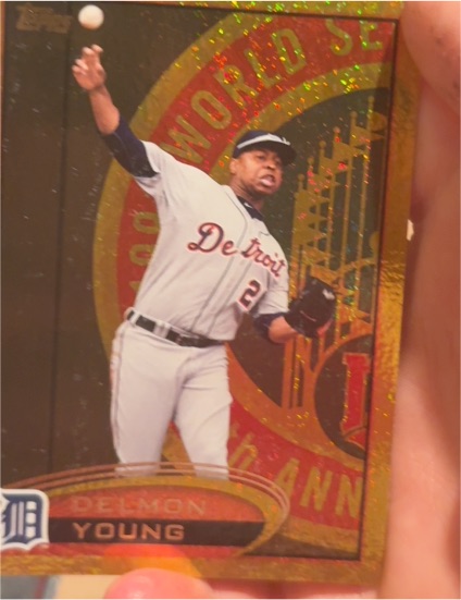 2012 Topps Gold Sparkle #65 Delmon Young — front