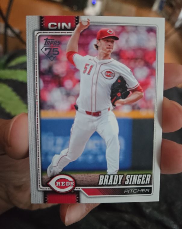 2026 Topps Series 1 #282 Brady Singer — front