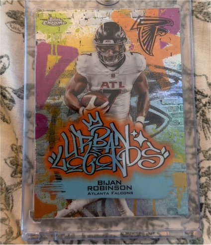 2025 Topps Chrome Urban Legends #UL-14 Bijan Robinson — front