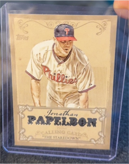 2013 Topps Calling Cards #CC-5 Jonathan Papelbon — front
