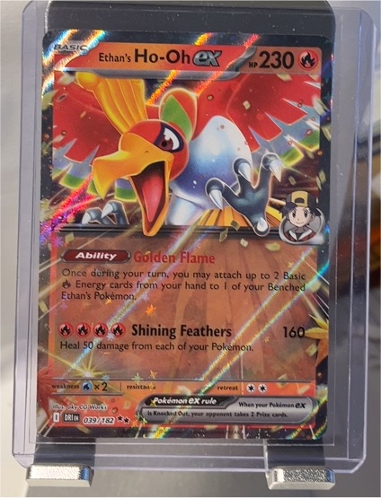 2022 Pokémon SV10: Destined Rivals #039 Ethan's Ho-Oh ex — front