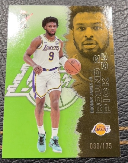 2026 Topps #53 Bronny James Jr. — front