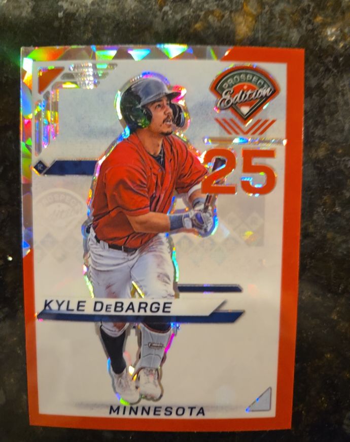 2025 Panini Prospect Edition #92 Kyle DeBarge Red Ice Prizm — front