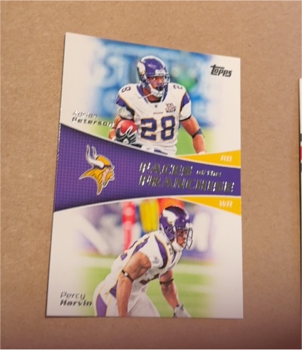 2011 Topps #FF-PH Adrian Peterson / Percy Harvin Faces of the Franchise — front