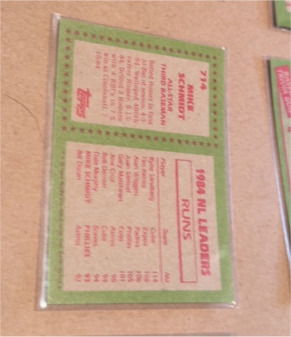 1989 Topps #489 Mike Schmidt — front