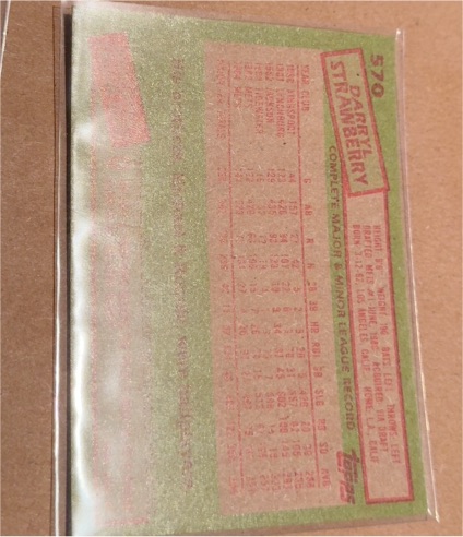 1987 Topps #570 Darryl Strawberry — front
