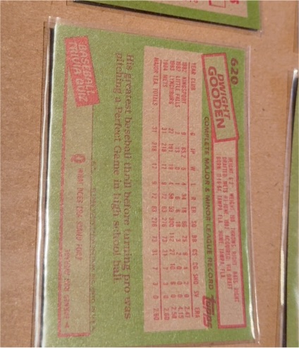 1987 Topps #620 Dwight Gooden — front