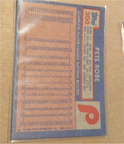1987 Topps #300 Pete Rose — front