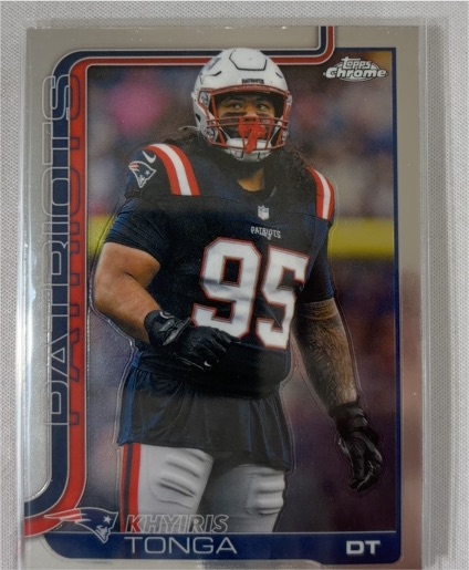 2025 Topps Chrome #214 Khyiris Tonga — front