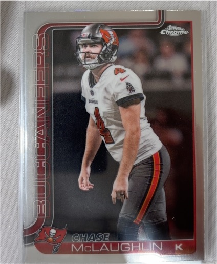 2025 Topps Chrome #288 Chase McLaughlin Tampa Bay Buccaneers — front