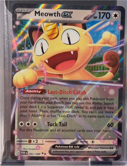 2026 Pokémon TCG Meowth ex #062/088 — front