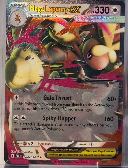 2014 Pokémon XY Phantom Forces #084 Mega Lopunny ex — front