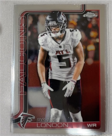 2025 Topps Chrome #12 Drake London — front