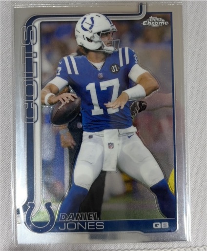 2025 Topps Chrome #132 Daniel Jones — front