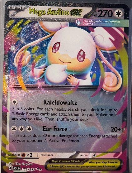 2022 Pokémon ME: Ascended Heroes #172 Mega Audino ex — front