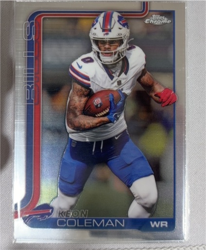 2025 Topps Chrome #30 Keon Coleman — front