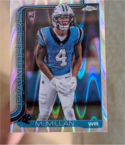 2025 Topps Chrome #326 Tetairoa McMillan — front