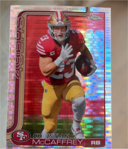 2025 Topps Chrome #263 Christian McCaffrey — front