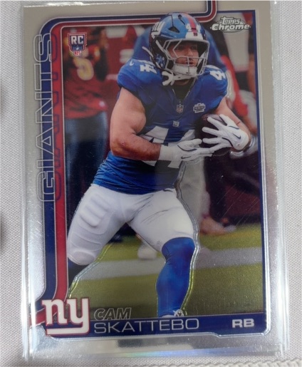 2025 Topps Chrome #331 Cam Skattebo — front