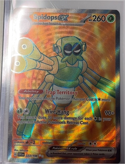 2023 Pokémon Scarlet & Violet #223 Spidops ex — front