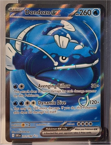 2023 Pokémon TCG SV10: Destined Rivals #211/182 Dondozo ex — front