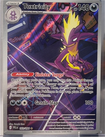 2025 Pokémon ME02: Phantasmal Flames #103/094 Toxtricity — front