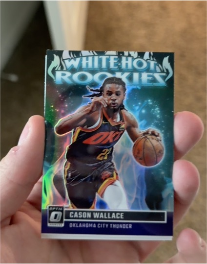 2023-24 Donruss Optic #3 Cason Wallace White Hot Rookies — front