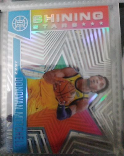 2020-21 Panini Illusions #8 Donovan Mitchell Shining Stars — front