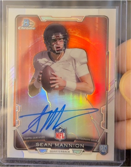 2015 Bowman Chrome #RCRA-SM Sean Mannion Rookie Chrome Refractor Autograph — front