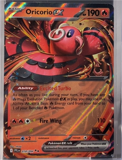 Pokémon Oricorio ex 018/094 Phantasmal Flames — front