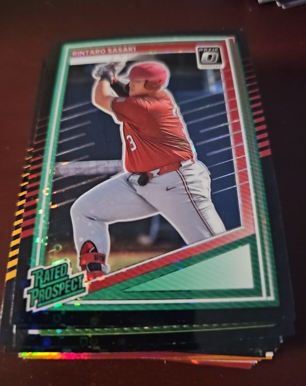 2025 Panini Donruss Optic #127 Rintaro Sasaki Rated Prospect — front