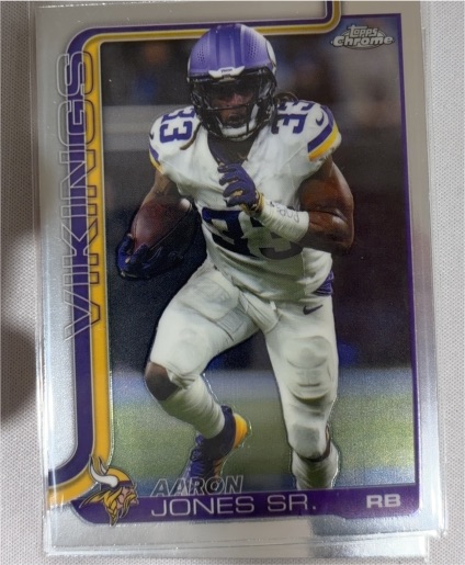 2025 Topps Chrome #201 Aaron Jones Sr. — front