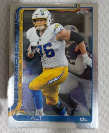 2025 Topps Chrome Football #157 Joe Alt — front