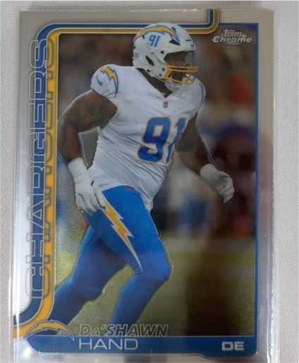 2025 Topps Chrome #164 Da'Shawn Hand — front